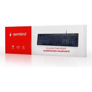 Multimedia toetsenbord (zwart) met BackLight