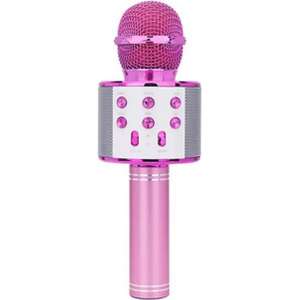Karaoke Microfoon - Draadloos - Bluetooth Verbinding - Roze - Voor de gezelligste feestjes