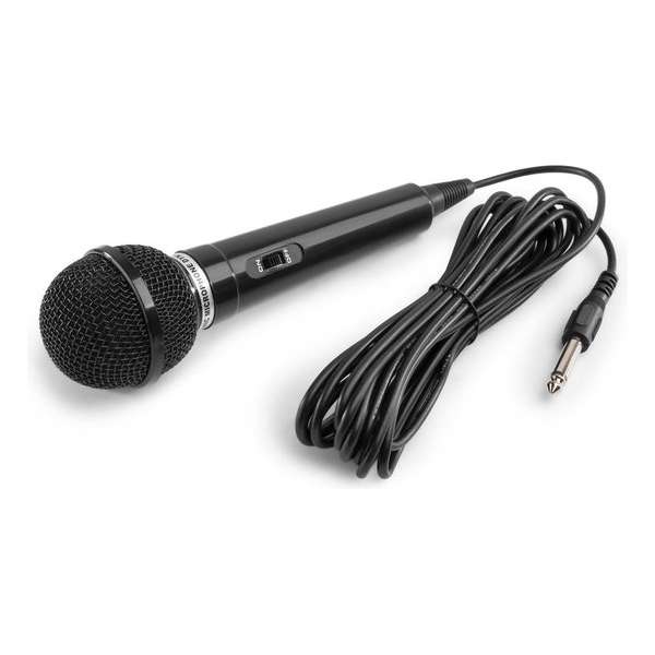 Microfoon - Dynamische microfoon Zwart voor karaoke en DJ's - Fenton DM100 Microfoon - Dynamische microfoon Zwart voor karaoke en DJ's - Fenton DM100