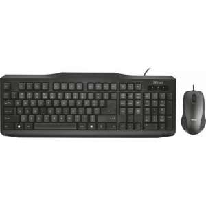 Trust Classicline - Deskset - Keyboard & Muis - Qwerty Layout - Zwart