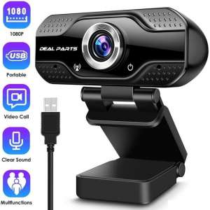 Webcam voor pc met usb - Full HD 1920x1080 - Webcam met microfoon - Windows & Apple Compatible - PC / Laptop