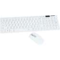 Draadloos / Draadloze Wireless Toetsenbord met Muis / Qwerty / Wit - Inclusief beschermfolie