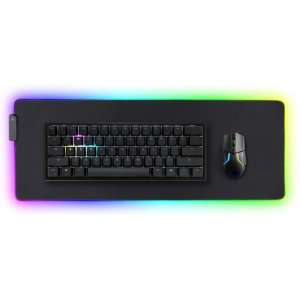 RGB Gaming Muismat XXL - Anti slip Bureau onderlegger met Licht - Grote Muismatten - 80 x 40 cm