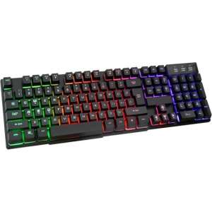 Silvergear Gaming Toetsenbord met RGB LED Verlichting - QWERTY - Bedraad - Zwart