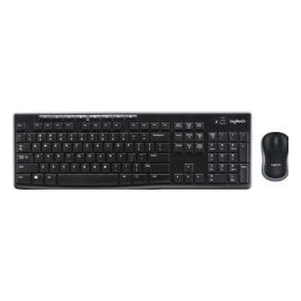 Logitech MK270 - Draadloos Toetsenbord en Muis - Zwart - QWERTY Logitech MK270 - Draadloos Toetsenbord en Muis - Zwart - QWERTY