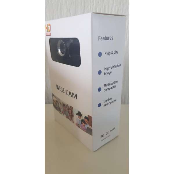 Webcam voor PC - met Microfoon -Webcam - met USB - Full HD 1080P - Camera - Thuiswerken - voor Windows en Mac Webcam voor PC - met Microfoon -Webcam - met USB - Full HD 1080P - Camera - Thuiswerken - voor Windows en Mac