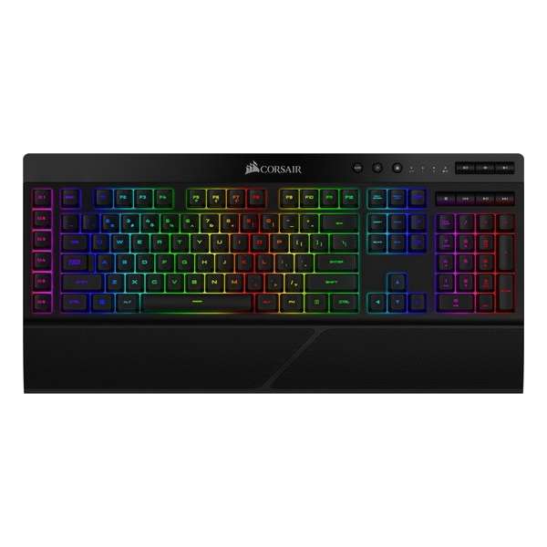 Corsair K57 RGB Draadloos Qwerty Membraan Gaming Toetsenbord - Backlit RGB LED - Zwart Corsair K57 RGB Draadloos Qwerty Membraan Gaming Toetsenbord - Backlit RGB LED - Zwart