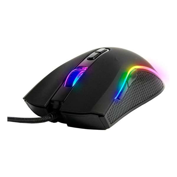 Silvergear Gaming Muis met RGB LED Verlichting - 800-6400DPI - Bedraad - Zwart Silvergear Gaming Muis met RGB LED Verlichting - 800-6400DPI - Bedraad - Zwart