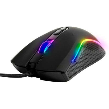 Silvergear Gaming Muis met RGB LED Verlichting - 800-6400DPI - Bedraad - Zwart