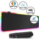 LED Gaming Muismat - XXL Muismat - Verlichting - 80x30cm - Antislip - Waterproof - RGB Mouse Pad