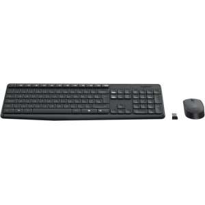 Logitech MK235 Draadloos Toetsenbord + Draadloze Logitech Muis - QWERTY