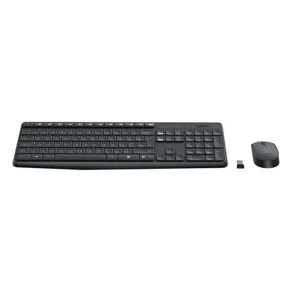 Logitech MK235 Draadloos Toetsenbord + Draadloze Logitech Muis - QWERTY