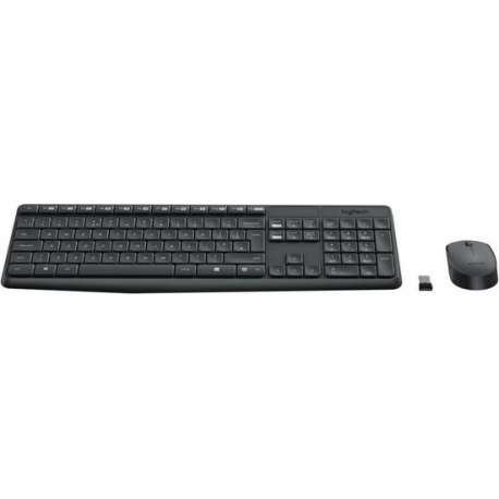 Logitech MK235 Draadloos Toetsenbord + Draadloze Logitech Muis - QWERTY