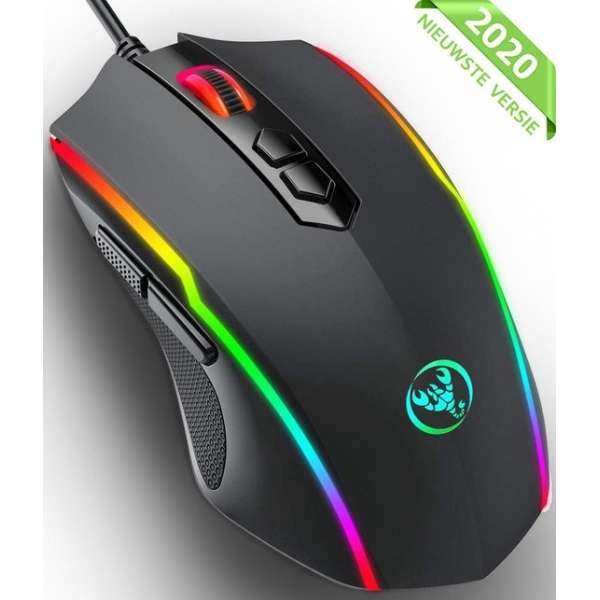 Nince Illumination Gaming Muis van Hoge kwaliteit 100 - 7200 DPI - Mac / Windows - Game muis Ergonomisch design -