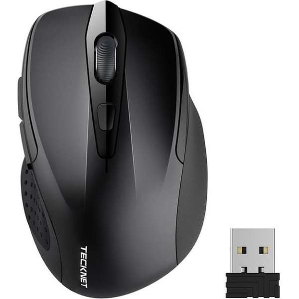 TeckNet Pro 2.4G Draadloze Muis, M3 | 2600DPI | Grijs