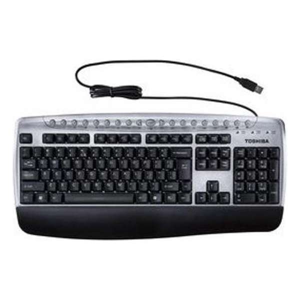 Toshiba USB Multimedia Keyboard US - silver/black