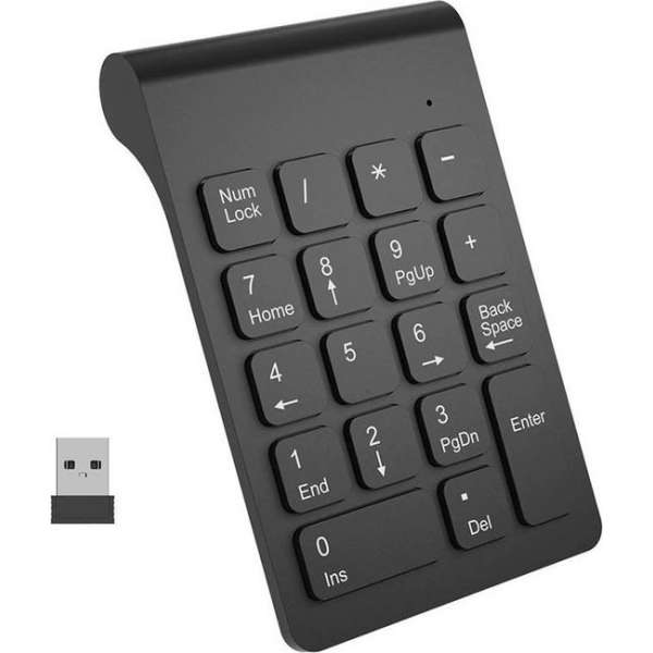 Draadloos Numeriek toetsenbord - Wireless - Numpad - Bluetooth USB keypad - Zwart Draadloos Numeriek toetsenbord - Wireless - Numpad - Bluetooth USB keypad - Zwart
