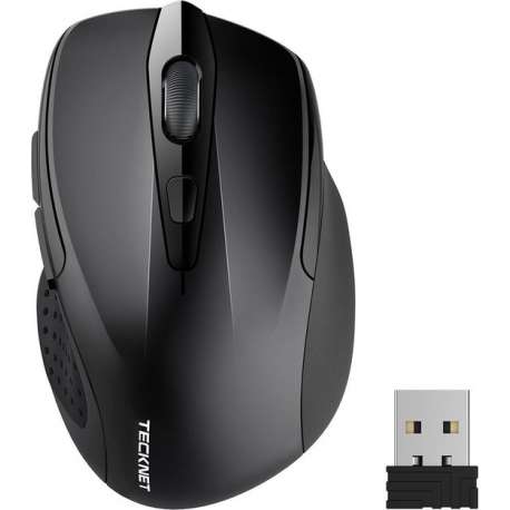 TeckNet Pro 2.4G Draadloze Muis, M3 | 2600DPI | Zwart