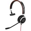 Jabra Evolve 40 UC Mono Monauraal Hoofdband Zwart hoofdtelefoon