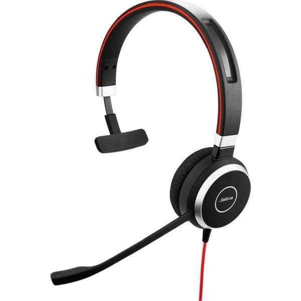 Jabra Evolve 40 UC Mono Monauraal Hoofdband Zwart hoofdtelefoon