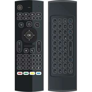 MX3 Air Mouse / Flymouse met backlight toetsenbord - Ideaal als afstandsbediening voor Android TV Box mediaspeler of jouw PC