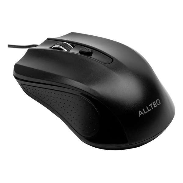 Allteq - Bedrade muis - Zwart