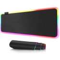 RGB LED Soft Gaming Muismat | LED Verlichting | Waterproof | 80x30 cm | Mousepad | XXL | Anti-Slip | Toetsenbord | Zwart