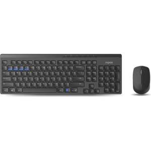 Rapoo 8100M toetsenbord RF Wireless + Bluetooth Zwart