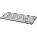 Ergoline compact toetsenbord wit-zilver wired