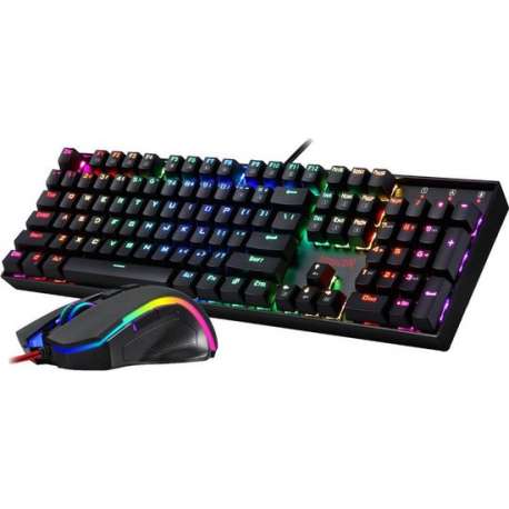 Redragon K551-BA RGB Gaming Set Muis & Toetsenbord | Gaming keyboard & Muis box RGB verlichting