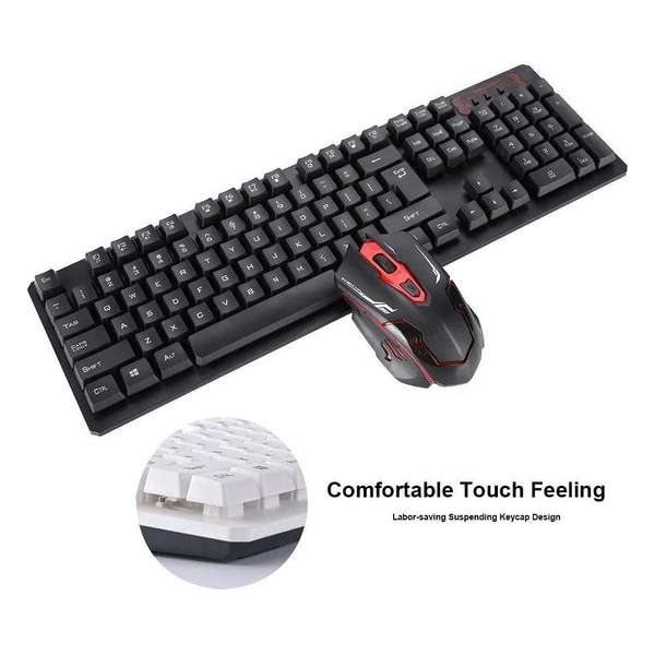 HK6500 Keyboard 2,4 GHz draadloos toetsenbord en muis combo