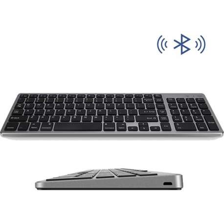 Maxxions® Draadloos Toetsenbord met Numpad - V2 - Macbook laptop toetsenbord - Space Grey