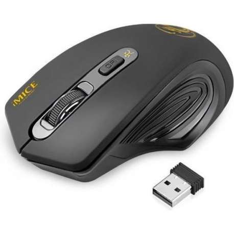 iMice USB Draadloze Stijlvolle Stille Muis - Strak Ontwerp - Dpi Aanpasbaar