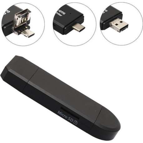 USB multifuntionele kaart lezer Micro SD , SD , 4 in 1 en type C