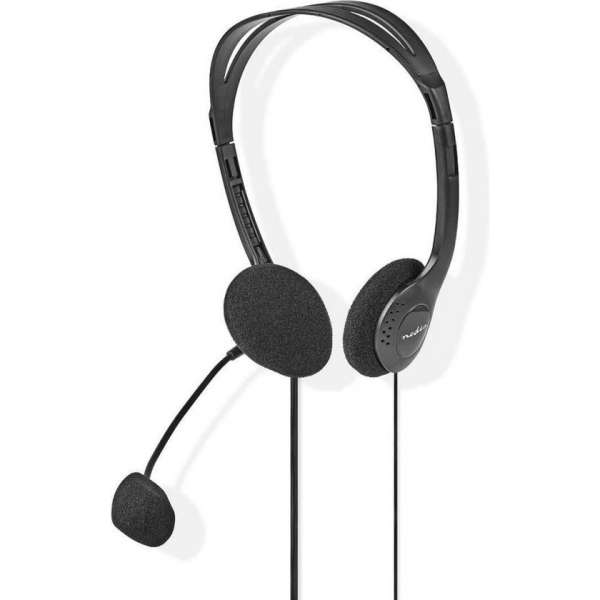 Nedis - Nedis CHST100BK Pc-headset On-ear 2x 3,5 Mm Connectoren 2,0 M Zwart - 30 Dagen Niet Goed Geld Terug Nedis - Nedis CHST100BK Pc-headset On-ear 2x 3,5 Mm Connectoren 2,0 M Zwart - 30 Dagen Niet Goed Geld Terug