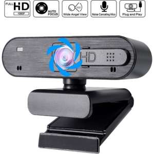 Pro Webcam voor pc met microfoon - FULL HD (1920x1080) 30 FPS - Auto focus - Windows & Mac - Webcam voor pc met usb