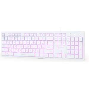 Multimedia toetsenbord (wit) met BackLight, Russische layout