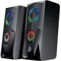 Battletron Gaming Boxen - Speakers met LED - 7 Kleuren LED - Usb aansluiting + Jacks - Inclusief kabels