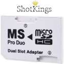 Micro SD naar Memory Stick Pro Duo geheugenkaart adapter voor o.a. PSP of camera