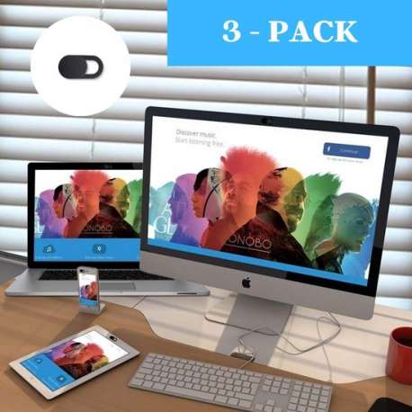 3 Webcamcovers - Veilig - Camera Cover Laptop - Privacy - Webcam Schuifjes - Phannie
