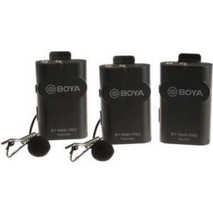 Boya BY-WM4PRO K2 wireless microphone system (2 transmitters) 2.4