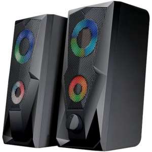 S&C - gamingspeakers met licht game gaming speakers boxen muziek geluid audio video laptop of pc led verlichting