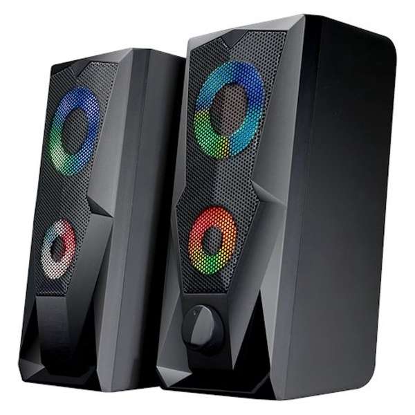 S&C - gamingspeakers met licht game gaming speakers boxen muziek geluid audio video laptop of pc led verlichting