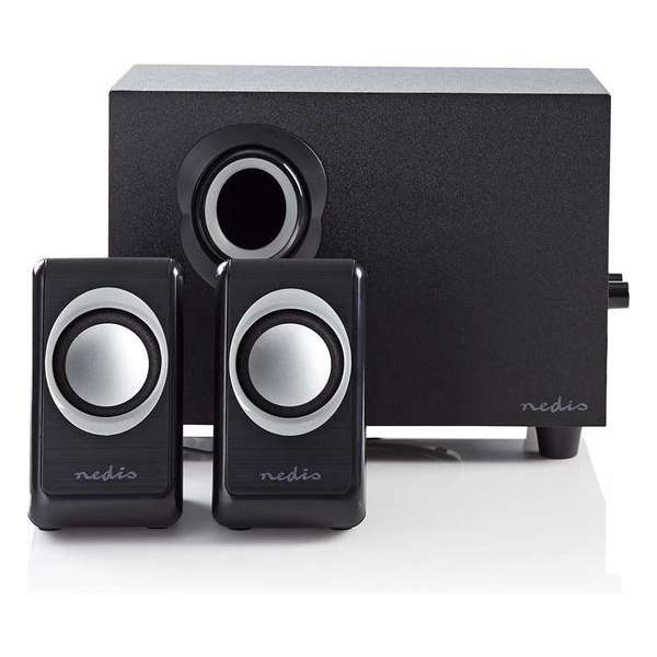Stereo 2.1 Speakersysteem met subwoofer (33W RMS, Zwart)