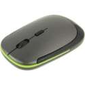 Ultra-dunne draadloze 2.4 GHz Optische USB Muis (grijs)