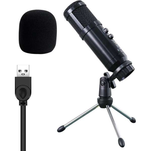 Shockley© Studio Microfoon Tripod met USB Aansluiting - USB Microfoon - Microfoon voor PC Shockley© Studio Microfoon Tripod met USB Aansluiting - USB Microfoon - Microfoon voor PC