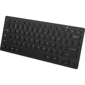 Draadloos Toetsenbord Bluetooth Wireless Keyboard Dun Universeel – Zwart