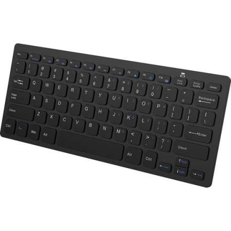 Draadloos Toetsenbord Bluetooth Wireless Keyboard Dun Universeel – Zwart