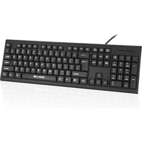 Rebeltec - Universeel Bedraad Toetsenbord - QWERTY - Mechanisch Toetsenbord - Zwart