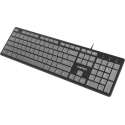 NATEC Discus toetsenbord USB QWERTY Engels Zwart, Grijs